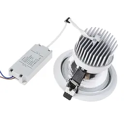 Світильник стельовий Brille LED врізний LED-25/10W WW WH L59-003 - мініатюра 2