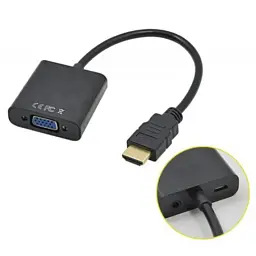Перехідник ST-Lab HDMI male to VGA F (з кабелями аудіо і живлення від USB) (U-990) - мініатюра 8