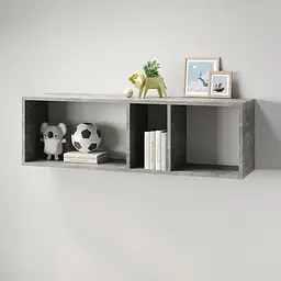 Полиця настінна MebelStar Лілу 110x27x34 см Бетон (MBS-1363) - мініатюра 2