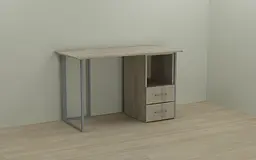 Комп'ютерний стіл Ferrum-decor Отто 75x140x60 сірий ДСП Дуб Сонома 16мм (FRD-101502)