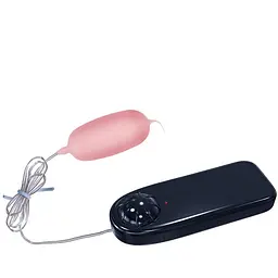 Віброяйце Baile Eleanora Cyber Vibrating Egg Flesh з пультом дистанційного керування, 9.3 см - мініатюра 2