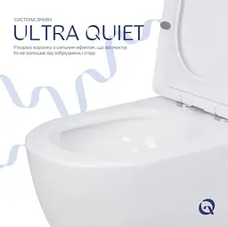 Унітаз підлоговий Qtap Jay Ultra Quiet з сидінням Slim Duroplast/ Soft-close/ Quick Release QT07222175TW - мініатюра 4