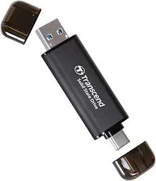 Transcend Портативний SSD Transcend 2TB USB 3.1 Gen 2 Type-A + Type-C ESD310 Чорний - мініатюра 4
