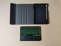 Чохол для планшета Samsung Galaxy Tab S7 S8 S9 S9FE 11' із клавіатурою touch з підсвічуванням - мініатюра 2