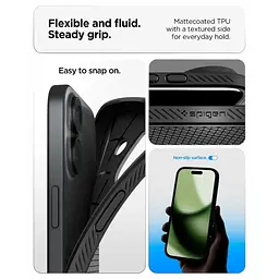 Чохол Spigen для iPhone 17, Liquid Air, Matte Black teh0019360 - мініатюра 4