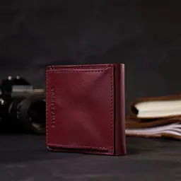 Шкіряний жіночий гаманець GRANDE PELLE 9,7х10,2х1 см acs0027013 - мініатюра 9