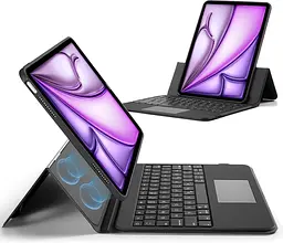 Чохол з клавіатурою та трекпадом ESR для iPad Air 13 дюймів (M3/M2, 2025/2024), магнітна знімна клавіатура з клавішами