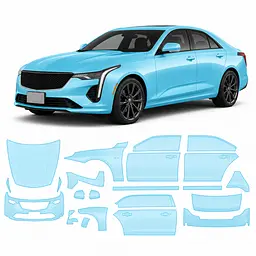 Антигравійна захисна бронеплівка за лекалами для Cadillac CT4 I 2020-2025 - повний кузов