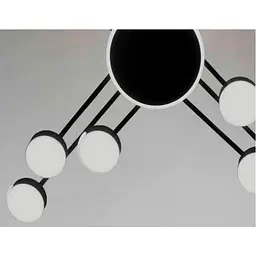 Стельова Led люстра Art 8673-10BK - мініатюра 2