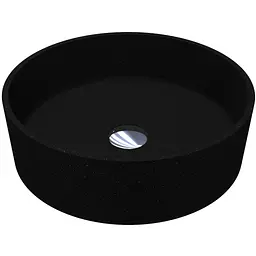 Умивальник Miraggio Bergamo mirastone black 0002673, Чорний матовий