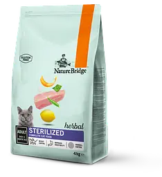 Сухий корм для стерилізованих котів Nature Bridge Herbal супер - преміум 4кг (ціна за 1 кг)