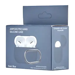 Чехол Silicone Case 1,2mm для AirPods Pro Dark синий - миниатюра 2