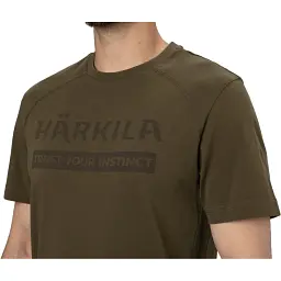 Футболка Harkila logo L Зелений - мініатюра 3