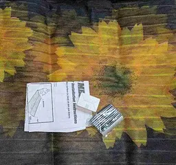 Москітна сітка на магнітах для дверей із соняшниками 2 штуки в наборі - мініатюра 5