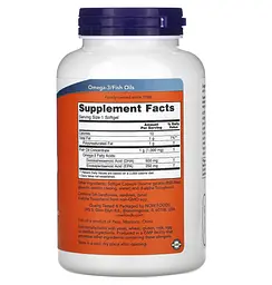 Омега ДГК Now Foods DHA-500 180 гелевих капсул - мініатюра 2