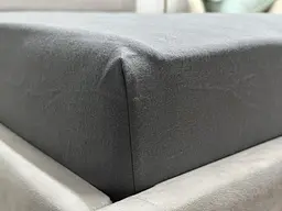 Простирадло на резинці Ecotton 160х200 см сірий Nid Grey 24567 (24567) - мініатюра 2