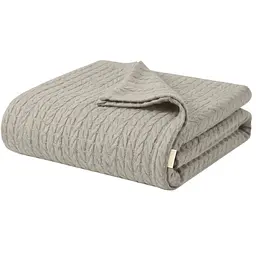 Плед покривало Cosas Almond Knitted Braid 240х260 см косичка (Blanket_62Almond_KnittedBraid_240x260)