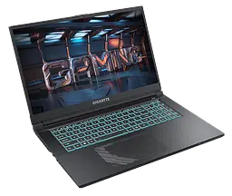 Ноутбук Gigabyte G7 MF 17.3 FHD, intel i5-12500H, 16GB, F512GB, NVD4050-6, DOS, чорний (G7_MF-E2KZ213SD) - мініатюра 2