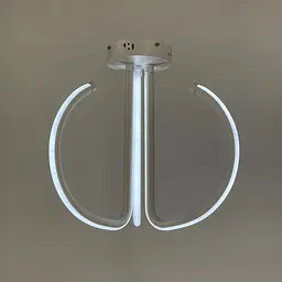 Стельова біла LED люстра на три завитки | Арт. 9979/3 | Line F - мініатюра 5