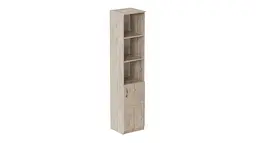 Пенал Анжело Ferrum-decor на 4 полиці з 1 дверима 1900x400x380 ДСП Дуб Сан-Марино 16 мм (FRD-104912) - мініатюра 3