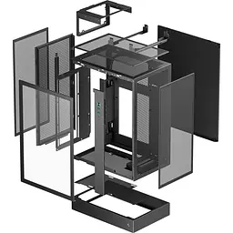 Корпус Deepcool CH170 PLUS без БЖ Black (R-CH170-BKNGM0-G) - мініатюра 6