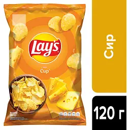 Чипси Lay's зі смаком сиру 120 г (920455) - мініатюра 3