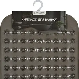 Килимок для ванної масажний Eco Fabric Сфери 70х37 см прозоро-чорний (7037-004) - мініатюра 5