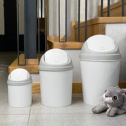 Відро для сміття MBM My Home з кришкою 5 л сіре (BIN-10 5L GRAY) - мініатюра 6