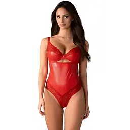 Боді Obsessive Aliosa L/XL червоний