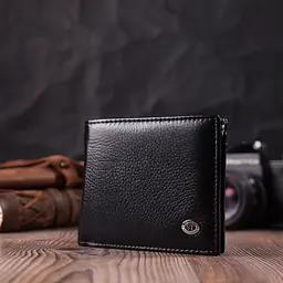 Чоловічий шкіряний портмоне ST Leather 11,5х9,5х1,5 см acs0028310 - мініатюра 6