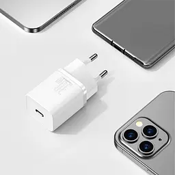 МЗП Baseus Super Si Quick Charger 30W (1USB-C) (CCSUP-J) Білий - мініатюра 3