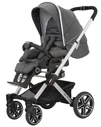 Універсальна коляска 2 в 1 Hartan VIP GTS Grey Hearts (2326141400-1) - мініатюра 3
