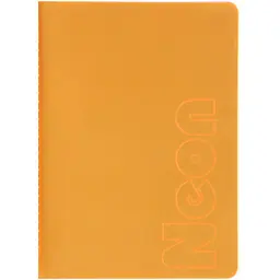 Книга записна Buromax Neon А5 80 аркушів у клітинку обкладинка PVC помаранчева (BM.24822180-11)