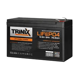 Акумуляторна батарея літій-залізо-фосфатна 12.8В 6А*год Trinix 12V6Ah LiFePO4 (44-00006) - мініатюра 1