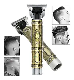 Акумуляторна машинка для стрижки волосся HAIR CLIPPER бритва тример окантувальний для бороди 5 Вт T9 - мініатюра 3