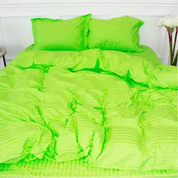 Постільна білизна MirSon SatinStripe 30-0016LightGreen 200х220 Євро (2200005253670)