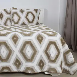 Покривало ТЕП Boho бежевий ромб 220 x 240 см (4-05213_35069) - мініатюра 4
