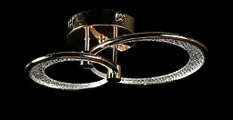 Люстра стельова LED Splendid Ray LT98120/1+1, 2 лампи, золото, білий, сучасний стиль для дому - мініатюра 2