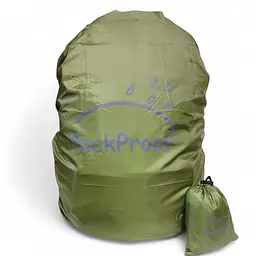 чохол для рюкзака 60 л PackProof зі стропою олива