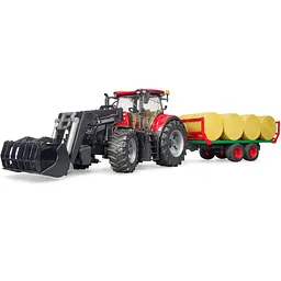 Трактор Bruder Case IH Optum 300CVX із причепом для тюків, 1:16 (03198) - мініатюра 3
