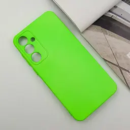 Чохол TPU GETMAN Liquid Silk Full Camera для Samsung Galaxy S23 FE Салатовий / Neon Green - мініатюра 2