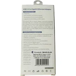 Перехідник USB 3.0 AM to RJ45 Ethernet 1000Mbps Dynamode (DM-AD-GLAN) - мініатюра 8