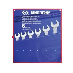 Набір ріжково-накидних ключів KING TONY 34-50 мм 6 шт 1296MRN