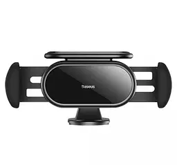 Автомобільний тримач холдер Baseus Steel Cannon pro Solar Electric Car Mount SUGP010001 Black - мініатюра 2