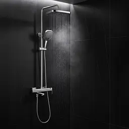 Душова система з виливом Rea Arlo 93–132 см nickel brushed REA-P7340 - мініатюра 2