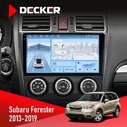 Штатная магнитола Subaru Forester 2013-2019 w/o CAN Decker D9-010 6x128, DSP, 4G, 2K Decker (НФ-00004802)
