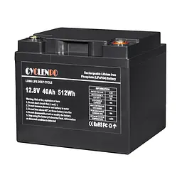 Акумуляторна батарея літій-залізо-фосфатна 12.8В 40Аг Cyclen 12.8V 40AH LiFePo4 (44-00078)