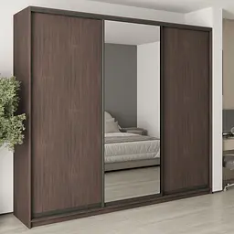 Шафа-купе тридверна MebelStar Комбо BG 2ДСП/Дзеркало 270x45x240 см Дуб рістрето (MBS-9717)