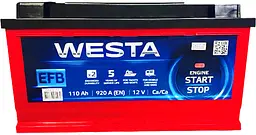 Автомобільний акумулятор WESTA 110 Ah / 920 A EFB Start-Stop R (0) (-/+) (353x175x190) WEFB110 - мініатюра 2