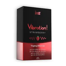 Рідкий вібратор Intt Vibration з ароматом полуниці 15 мл - мініатюра 2